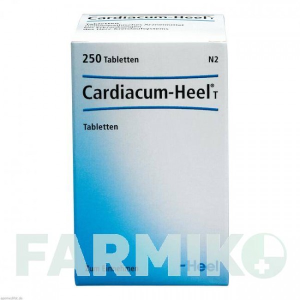 КАРДИАКУМ (CARDIACUM) таблетки 250 шт - Гомеопатия BIOLOGISCHE HEILMITTEL HEEL