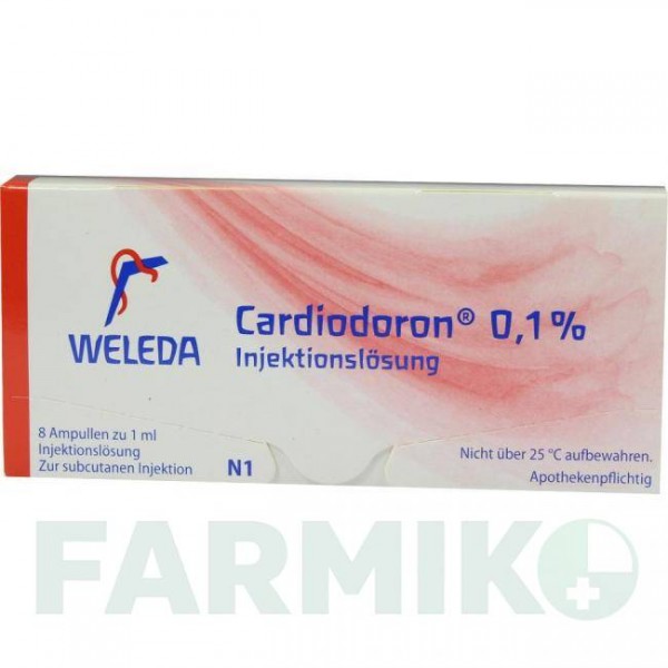 КАРДИОДОРОН (CARDIODORON) 0,1% раствор 8x1 мл - Активные вещества WELEDA