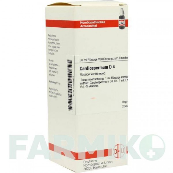КАРДИОСПЕРМУМ (CARDIOSPERMUM) D 4 раствор 50 мл - Гомеопатия DHU