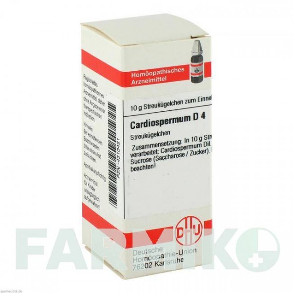 КАРДИОСПЕРМУМ (CARDIOSPERMUM) D 4 глобули 10 г - Гомеопатия DHU