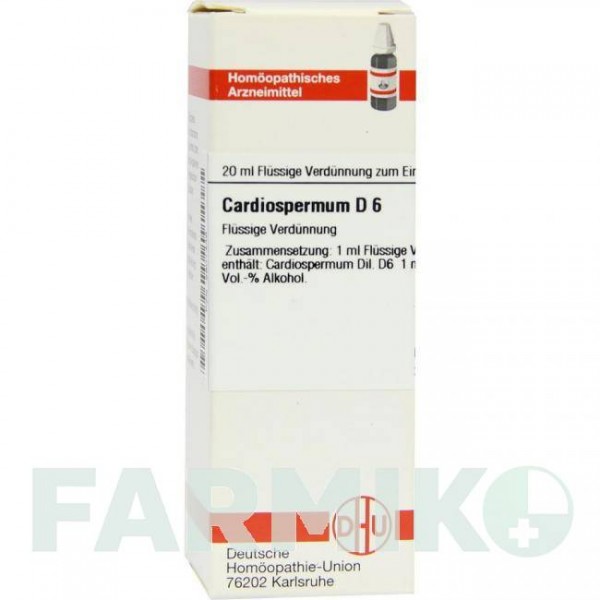 КАРДИОСПЕРМУМ (CARDIOSPERMUM) D 6 раствор 20 мл - Гомеопатия DHU
