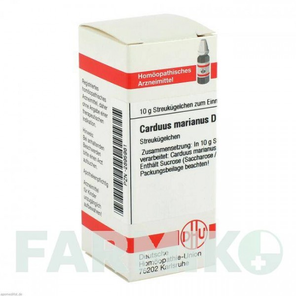КАРДУС МАРІАНУС (CARDUUS MARIANUS) D 2 глобули 10 г - Гомеопатія DHU