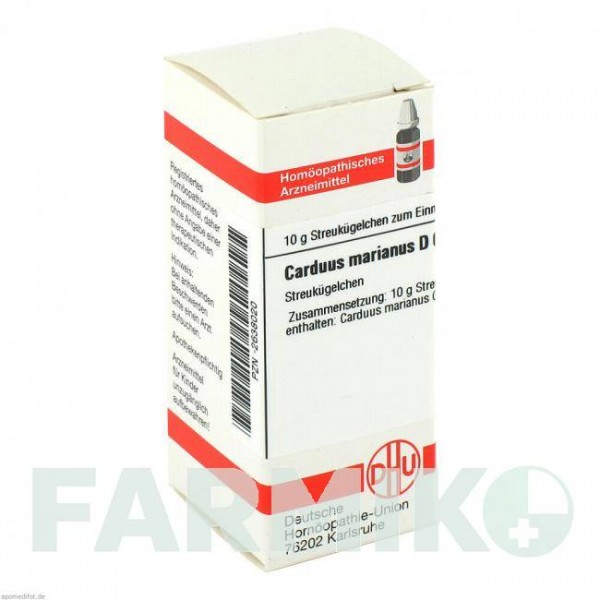 КАРДУС МАРІАНУС (CARDUUS MARIANUS) D 6 глобули 10 г - Гомеопатія DHU