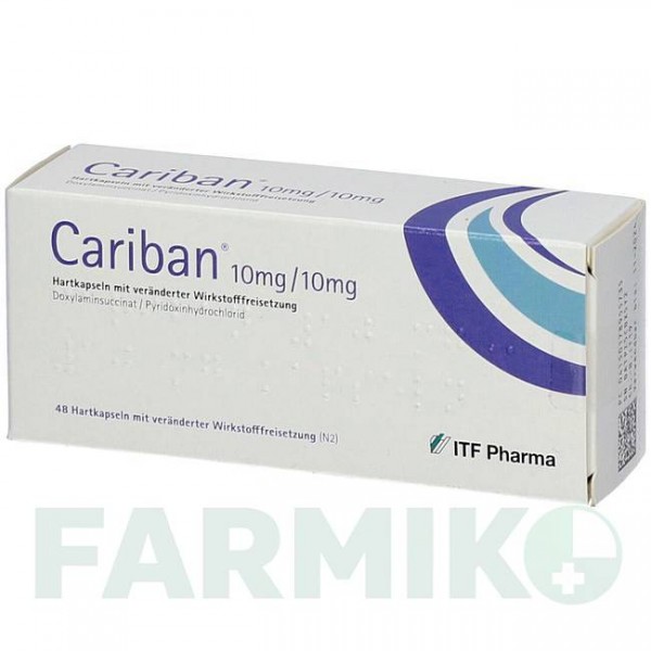 КАРИБАН (CARIBAN) 10 мг/10 мг капсулы 48 шт - Доксиламин, Другое ITF PHARMA