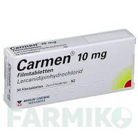 КАРМЕН (CARMEN) 10 мг таблетки 50 шт - Лерканідипін BERLIN-CHEMIE