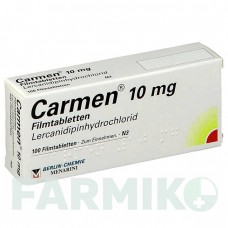 КАРМЕН (CARMEN) 10 мг таблетки 100 шт - Лерканідипін BERLIN-CHEMIE