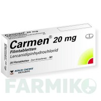 КАРМЕН (CARMEN) 20 мг таблетки 28 шт - Лерканідипін BERLIN-CHEMIE