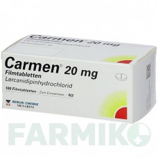 КАРМЕН (CARMEN) 20 мг таблетки 100 шт - Лерканідипін BERLIN-CHEMIE