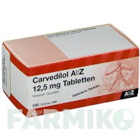 КАРВЕДИЛОЛ (CARVEDILOL) 12,5 мг таблетки 100 шт - Карведилол ABZ PHARMA