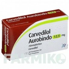 КАРВЕДИЛОЛ (CARVEDILOL) 12,5 мг таблетки 30 шт - Карведилол PUREN PHARMA