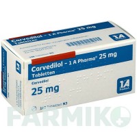 КАРВЕДИЛОЛ (CARVEDILOL) 25 мг таблетки 100 шт - Карведилол 1 A PHARMA