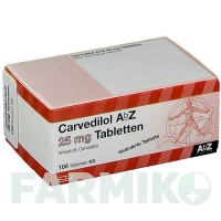 КАРВЕДИЛОЛ (CARVEDILOL) 25 мг таблетки 100 шт - Карведилол ABZ PHARMA
