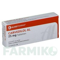 КАРВЕДИЛОЛ (CARVEDILOL) 25 мг таблетки 30 шт - Карведилол ALIUD PHARMA