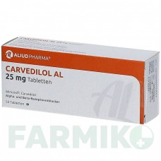 КАРВЕДИЛОЛ (CARVEDILOL) 25 мг таблетки 50 шт - Карведилол ALIUD PHARMA