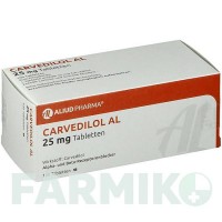 КАРВЕДИЛОЛ (CARVEDILOL) 25 мг таблетки 100 шт - Карведилол ALIUD PHARMA