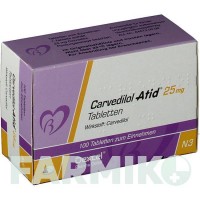 КАРВЕДИЛОЛ (CARVEDILOL) 25 мг таблетки 100 шт - Карведилол DEXCEL PHARMA