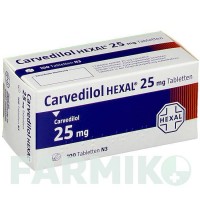КАРВЕДИЛОЛ (CARVEDILOL) 25 мг таблетки 100 шт - Карведилол HEXAL