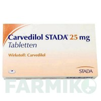 КАРВЕДИЛОЛ (CARVEDILOL) 25 мг таблетки 30 шт - Карведилол STADAPHARM