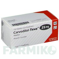 КАРВЕДИЛОЛ (CARVEDILOL) 25 мг таблетки 100 шт - Карведилол TEVA