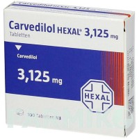 КАРВЕДИЛОЛ (CARVEDILOL) 3,125 мг таблетки 100 шт - Карведилол HEXAL