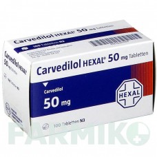 КАРВЕДИЛОЛ (CARVEDILOL) 50 мг таблетки 100 шт - Карведилол HEXAL