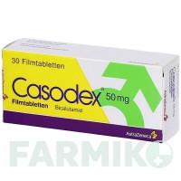 КАСОДЕКС (CASODEX) таблетки 30 шт - Бікалутамід LABORATOIRES JUVISE PHARMACEUTICALS