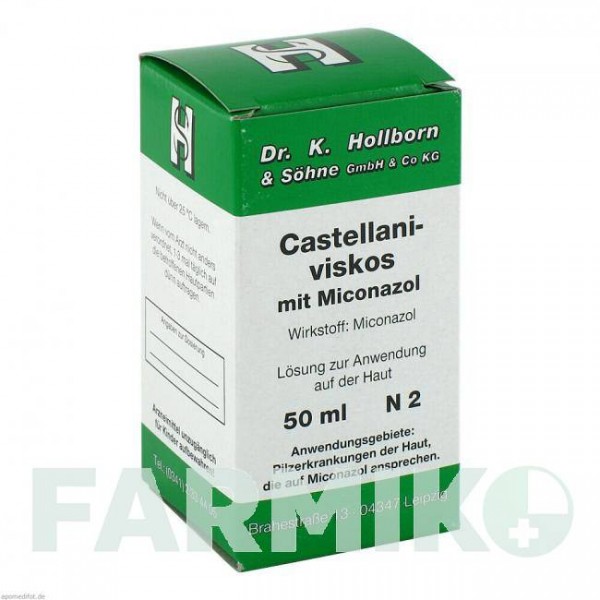КАСТЕЛЛАНІ (CASTELLANI) розчин 50 мл - Міконазол DR.K.HOLLBORN & SOHNE