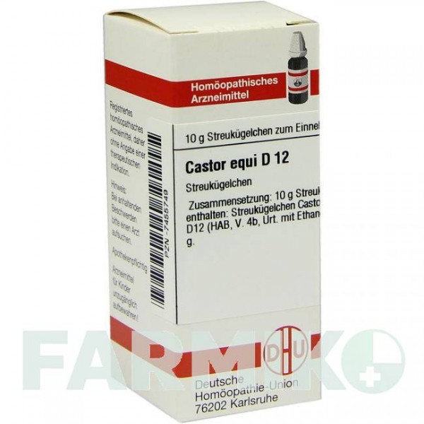 КАСТОР (CASTOR) D 12 глобули 10 г - Гомеопатия DHU