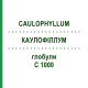 КАУЛОФІЛЛУМ (CAULOPHYLLUM) C 1000 глобули 0,5 г - Гомеопатія GUDJONS