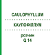 КАУЛОФІЛЛУМ (CAULOPHYLLUM) Q 14 розчин 15 мл - Гомеопатія GUDJONS