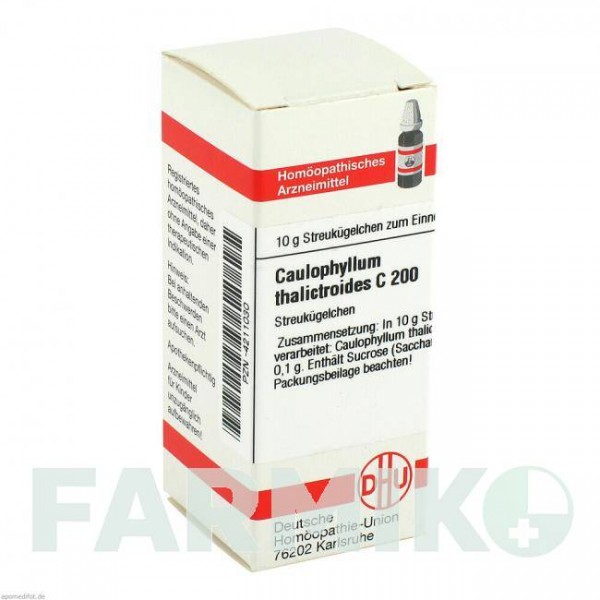 КАУЛОФІЛУМ ТАЛІКТРОЇДЕС (CAULOPHYLLUM THALICTROIDES) C 200 глобули 10 г - Гомеопатія DHU