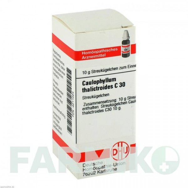 КАУЛОФІЛУМ ТАЛІКТРОЇДЕС (CAULOPHYLLUM THALICTROIDES) C 30 глобули 10 г - Гомеопатія DHU