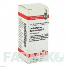 КАУЛОФІЛУМ ТАЛІКТРОЇДЕС (CAULOPHYLLUM THALICTROIDES) D 3 глобули 10 г - Гомеопатія DHU