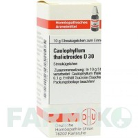 КАУЛОФИЛЛУМ ТАЛИКТРОИДЕС (CAULOPHYLLUM THALICTROIDES) D 30 глобули 10 г - Гомеопатия DHU