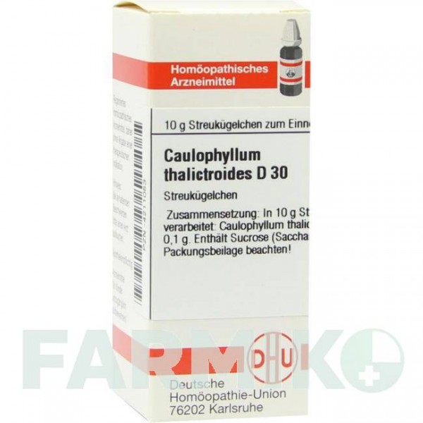 КАУЛОФІЛУМ ТАЛІКТРОЇДЕС (CAULOPHYLLUM THALICTROIDES) D 30 глобули 10 г - Гомеопатія DHU