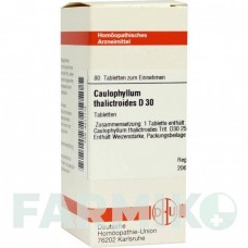 КАУЛОФИЛЛУМ ТАЛИКТРОИДЕС (CAULOPHYLLUM THALICTROIDES) D 30 таблетки 80 шт - Гомеопатия DHU