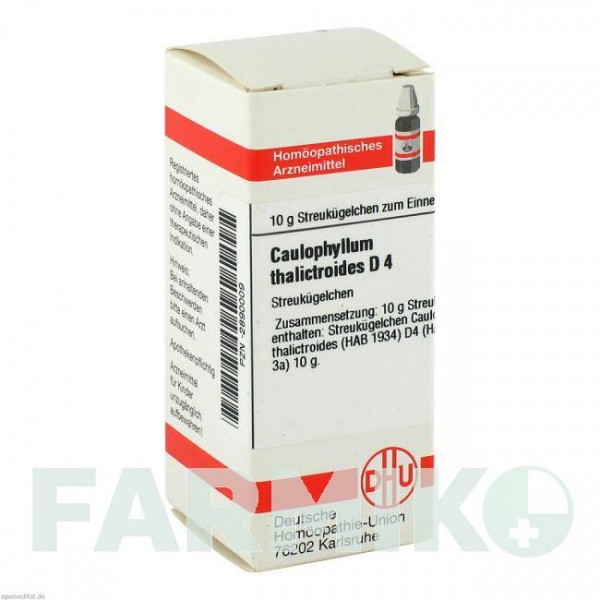 КАУЛОФИЛЛУМ ТАЛИКТРОИДЕС (CAULOPHYLLUM THALICTROIDES) D 4 глобули 10 г - Гомеопатия DHU