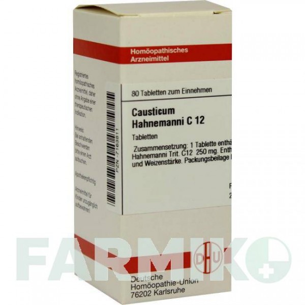КАУСТИКУМ ГАНЕМАНИ (CAUSTICUM HAHNEMANNI) C 12 таблетки 80 шт - Гомеопатия DHU