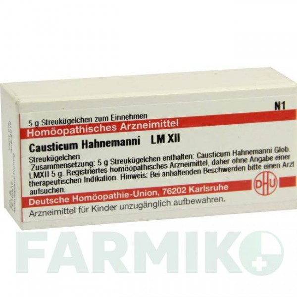 КАУСТИКУМ ГАНЕМАНИ (CAUSTICUM HAHNEMANNI) LM XII глобули 5 г - Гомеопатия DHU