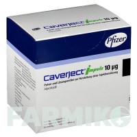 КАВЕРДЖЕКТ (CAVERJECT) 10 мкг порошок 10 шт - Алпростадил PFIZER