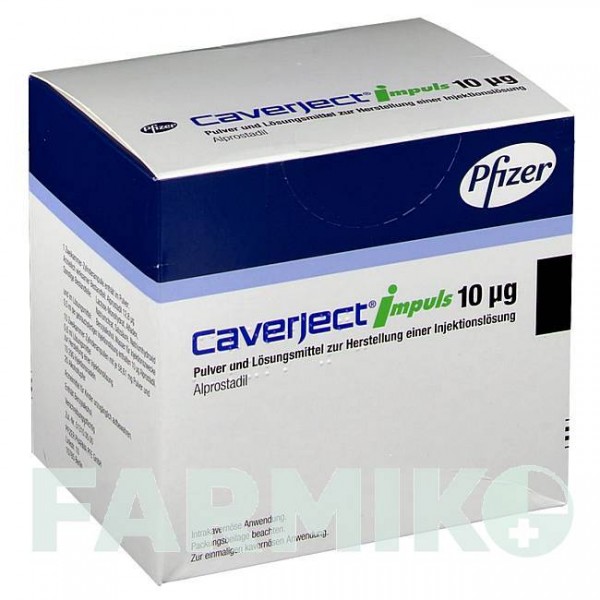КАВЕРДЖЕКТ (CAVERJECT) 10 мкг порошок 10 шт - Алпростадил PFIZER