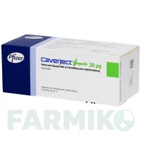 КАВЕРДЖЕКТ (CAVERJECT) 20 мкг порошок 2 шт - Алпростадил PFIZER