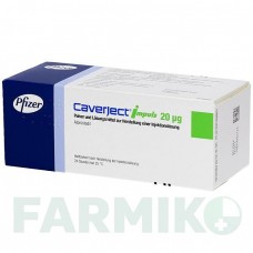 КАВЕРДЖЕКТ (CAVERJECT) 20 мкг порошок 2 шт - Алпростадил PFIZER