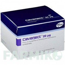 КАВЕРДЖЕКТ (CAVERJECT) 20 мкг порошок 10 шт - Алпростадил PFIZER