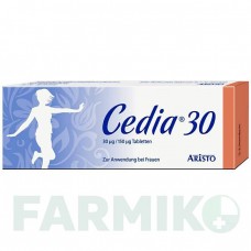 СЕДИЯ (CEDIA) 30 мкг/150 мкг таблетки 6x21 шт - Дезогестрел, Этинилэстрадиол ARISTO PHARMA