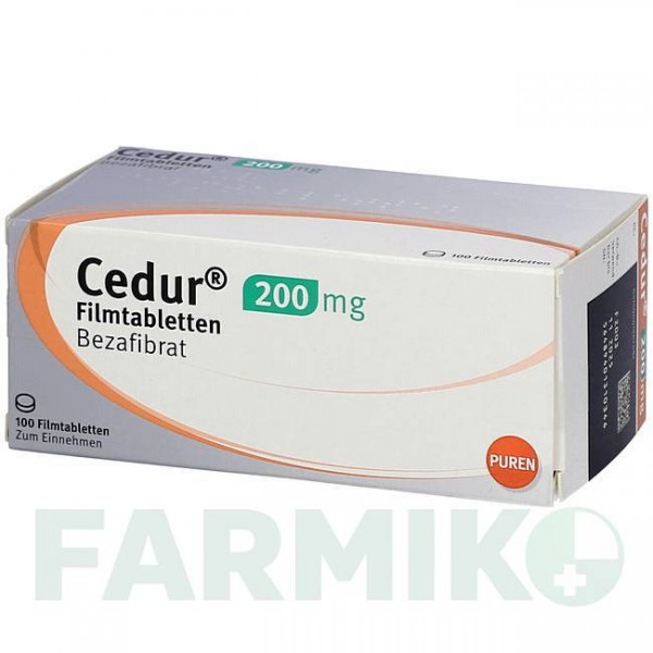 ЦЕДУР (CEDUR) таблетки 100 шт - Безафібрат PUREN PHARMA