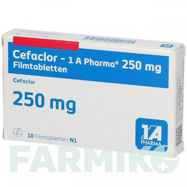 ЦЕФАКЛОР (CEFACLOR) 250 мг таблетки 10 шт - Цефаклор 1 A PHARMA