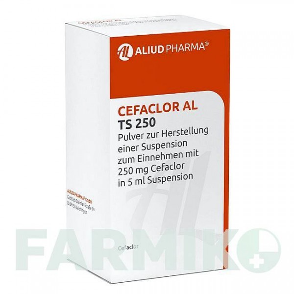 ЦЕФАКЛОР (CEFACLOR) 250 мг/5 мл порошок 2x100 мл - Цефаклор ALIUD PHARMA