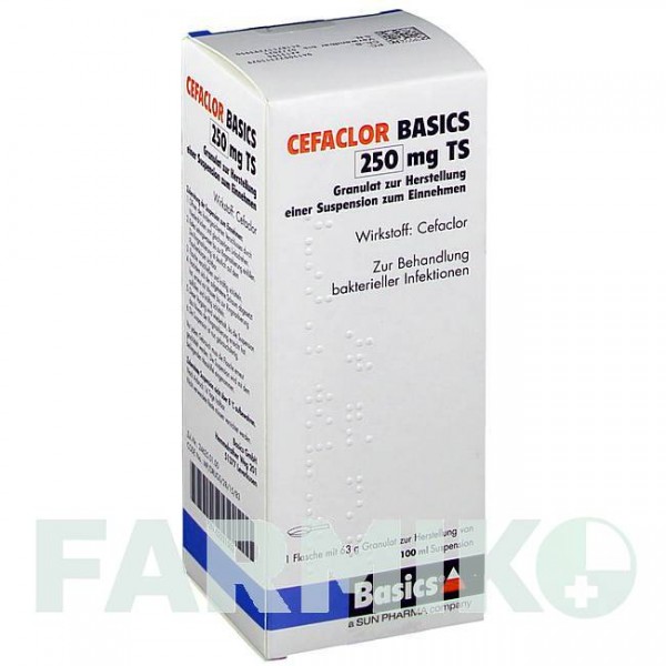 ЦЕФАКЛОР (CEFACLOR) 250 мг гранулы 100 мл - Цефаклор BASICS