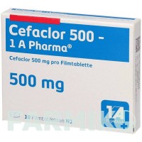 ЦЕФАКЛОР (CEFACLOR) 500 таблетки 10 шт - Цефаклор 1 A PHARMA